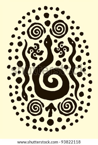 Aztec Spiral Symbol