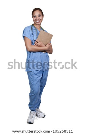 doctor female scrubs african american beautiful shutterstock search