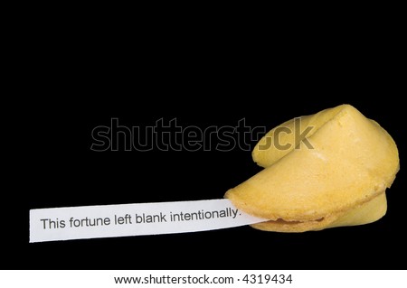funny fortune cookie sayings. stock photo : Humorous Fortune