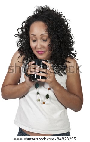 Black Woman Drinking
