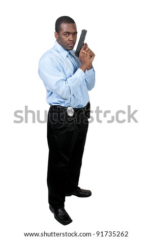 Sexy Black  on Stock Photo   A Black African American Police Detective Man On The Job