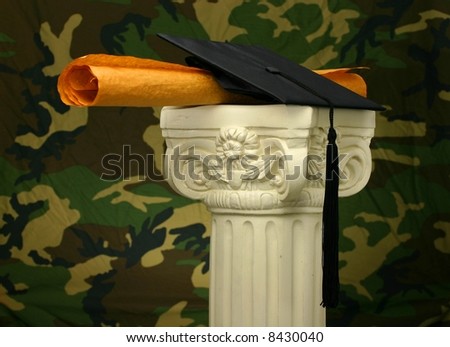College Education and Military Theme