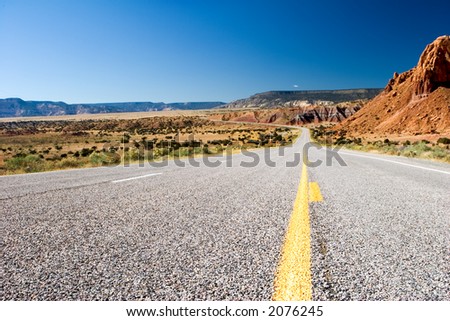Lone desert highway