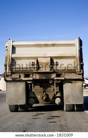 back of a dump truck