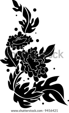 Flower Ornament Stock Vector 9456421 : Shutterstock Flower Ornament Stock Vector 9456421 : Shutterstock