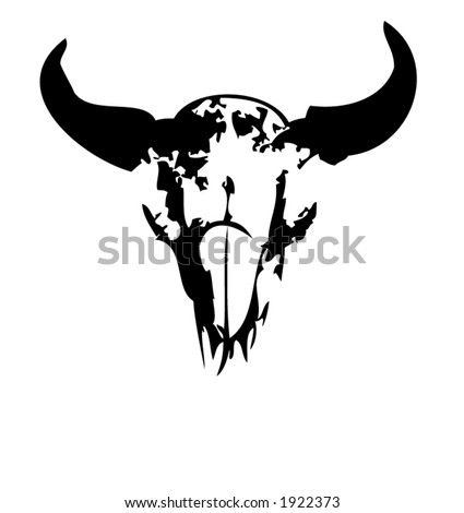 Buffalo Skull - Vector Illustration - 1922373 : Shutterstock