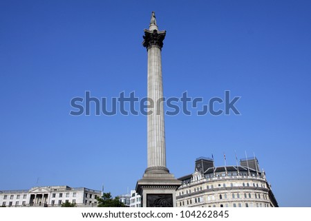 Nelsons Column on Trafalgar Square