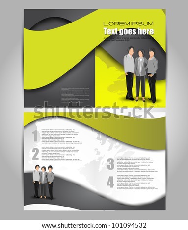 Business Office Design Ideas on Business Brochure Design Stock Vector 101094532   Shutterstock