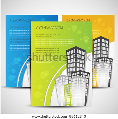 Logo Design Houston on Real Estate Brochure Design Stock Vector 88612840   Shutterstock