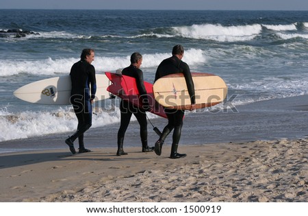 Three Old Surfers