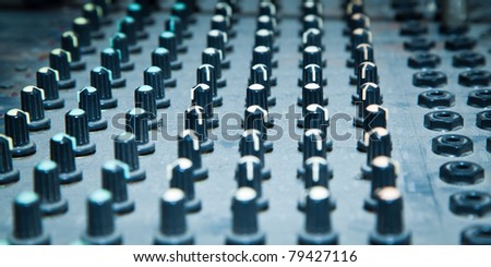 audio mixer control knob