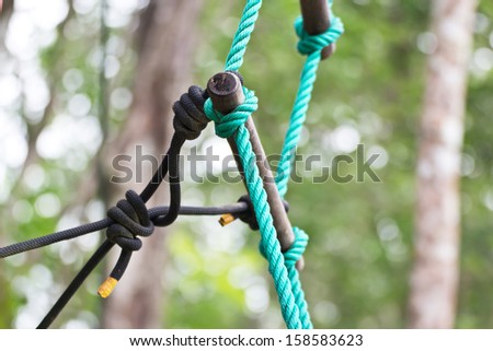 Sports equipment for rope course