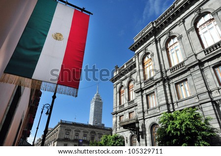 The Senate of Mexico building in Mexico City, Mexico.