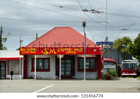 FOXTON - FEB 22:An old store on February 22 2013 in Foxton New Zealand. Foxton located on the lower west coast of the North Island and It\'s one of the oldest European settlement in New Zealand.