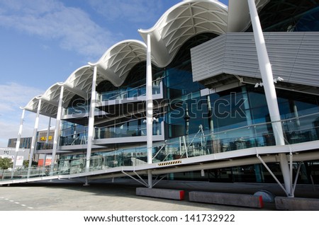 AUCKLAND, NZ - JUNE 02:Viaduct Events Centre, Auckland on June 02 2013.It\'s a stand-alone, multi-purpose events centre hosted major events such as Fashion Week, the boat show and Art Fair.