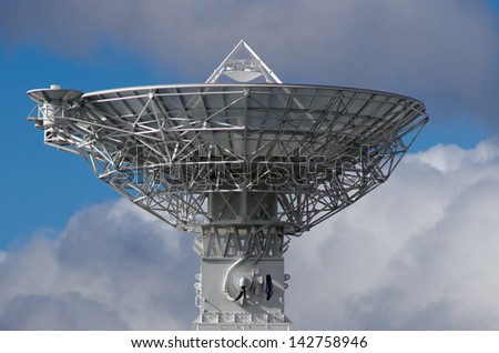 AUCKLNAD, NZ - MAY 26:Radio telescope point to the sky on May 26 2013.The first radio antenna used to identify an astronomical radio source was built by Karl Guthe Jansky in 1931.