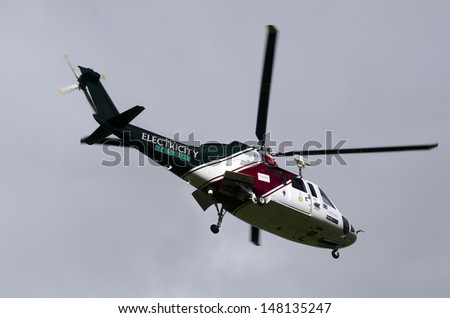 WHANGAREI,NZ - JULY 28:Northland Emergency Services helicopter on July 28 2013.It\'s the only service in New Zealand using this model of emergency helicopters providing world-class capabilities.