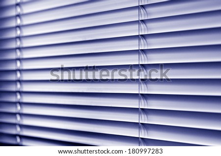 Metal window blinds background. (BW)