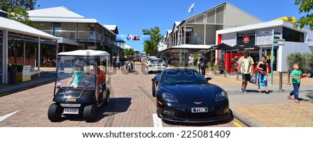 GOLD COAST - OCT 19 2014:Visitors at Sanctuary Cove.It\'s Australia\'s leading resort-style masterplanned community. Located in the Gold Coast Queensland Australia.
