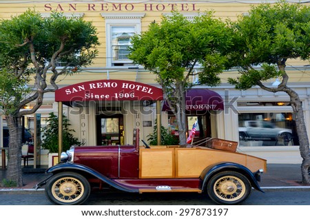 SAN FRANCISCO, USA - MAY 15 2015:San Remo Hotel in San Francisco.It\'s an historic boutique hotel built in 1906 and one of the oldest hotel in San Francisco California.