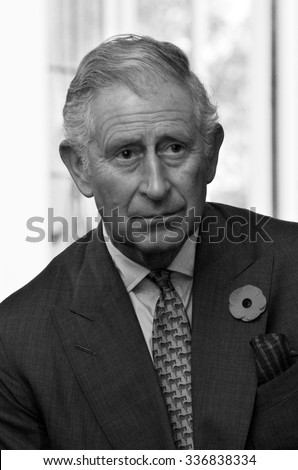 AUCKLAND - NOV 08 2015:Prince of Wales (C) visit in Auckland New Zealand.He is the oldest person to be next-in-line to become king of Great Britain.