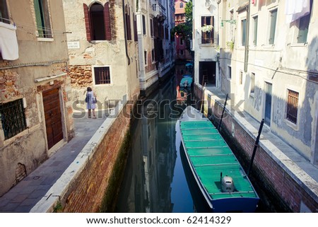 venice, italy. I took this picture when I was lost in the maze of water channels.
