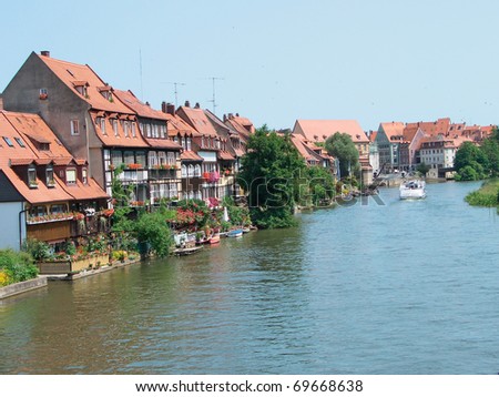 stock photo Little Venice Bamberg Germany