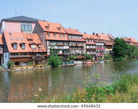 stock photo Little Venice Bamberg Germany
