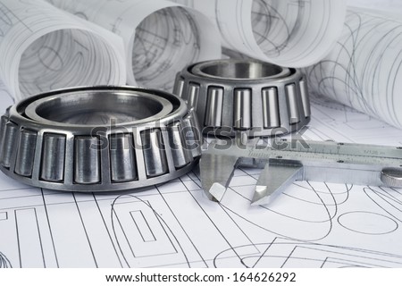 roller bearings, gauge  and drawings