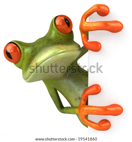 Frog With A Blank Sign Stock Photo 19541860 : Shutterstock Frog With A Blank Sign Stock Photo 19541860 : Shutterstock