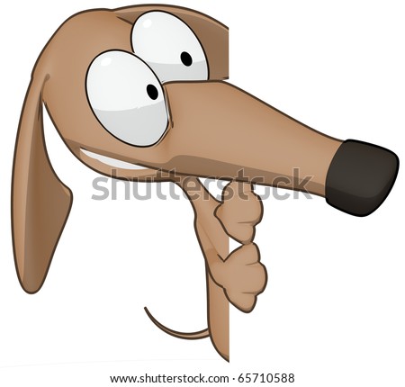 cartoon dog barking. stock photo : Cartoon dog