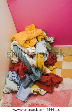 multicolored heap of clothes