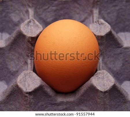 The egg lie in the tray