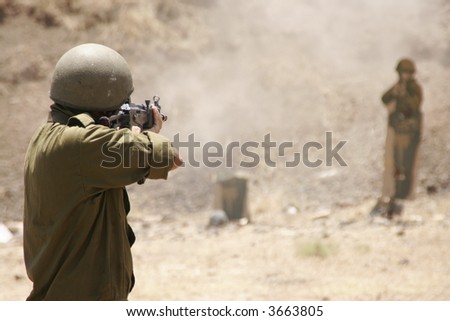 soldiers firing range