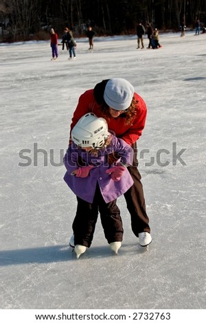 child being helped