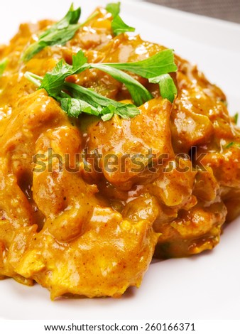 Chicken tikka masala - indian meal