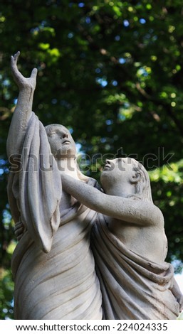 statue of Adam and Eve (first people)