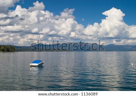 Power boat on Lake Tahoe