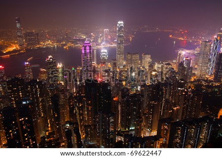 victoria peak night