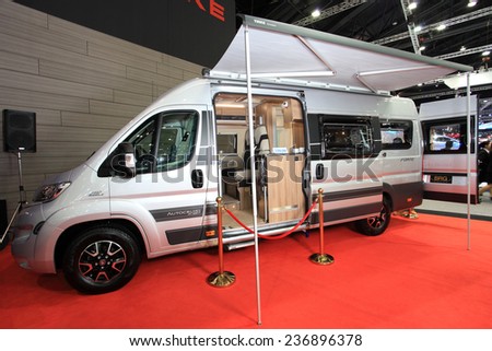 BANGKOK - DECEMBER 9 : Swift, the car has been designed and decorated to an coffee bar truck displayed in Motor Expo 2014, on dec. 9, 2014 in Bangkok, Thailand.