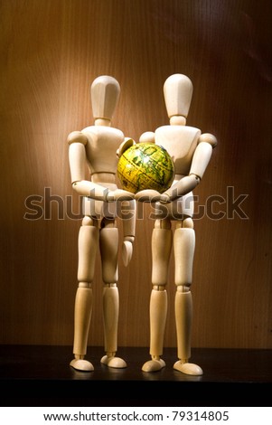 Two mannequins in position save the world