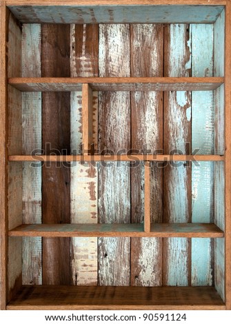 Vintage wood shelf