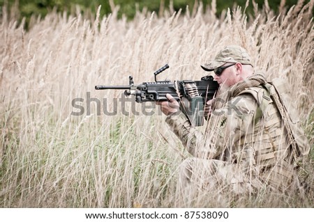 Soldier on patrol