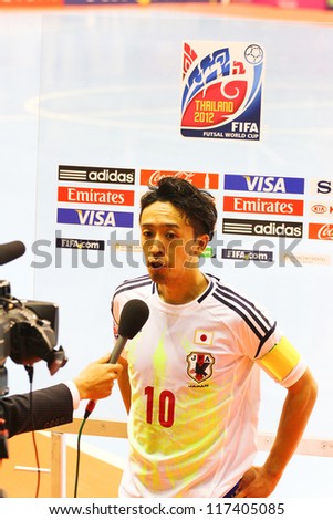 NAKHONRATCHASIMA THAILAND NOV 01 FIFA Futsal World Cup Captain