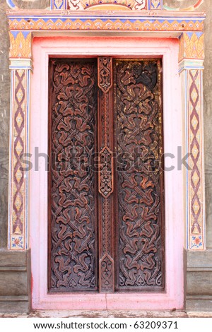 Thai-style doors. Another unique part of Thailand