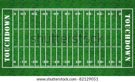 American football field with grass texture.  background template for design work