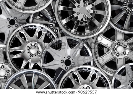 Car alloy background template for design work