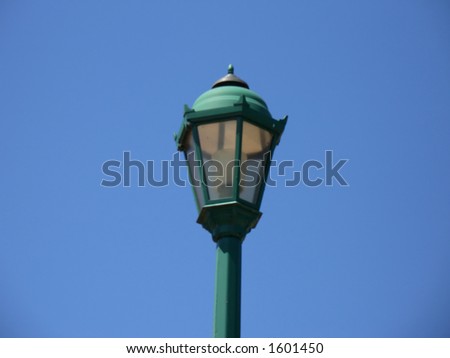 green lamp post