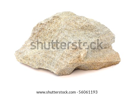 stock photo : isolated sample of the Sedimentary rock Sandstone