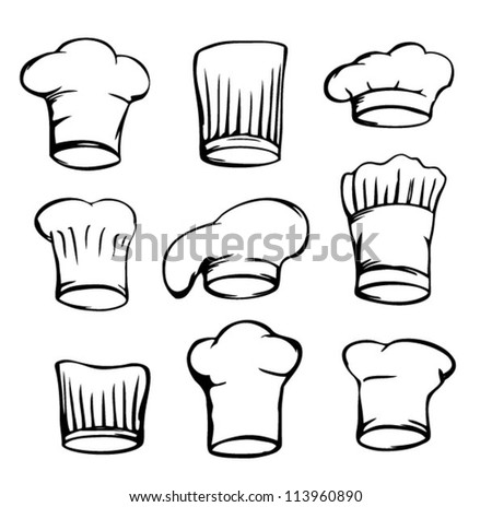 Chef Hats Drawing